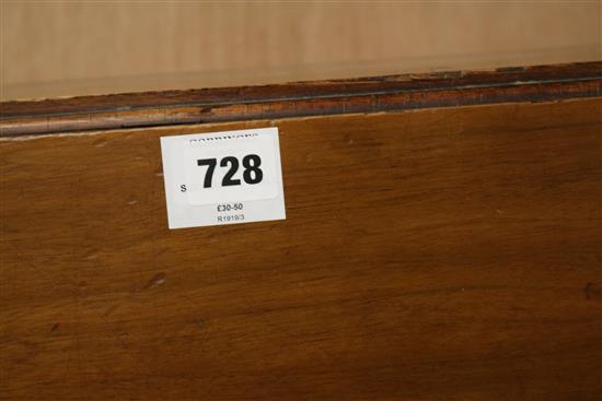 An Edwardian walnut Sutherland table, W.70cm